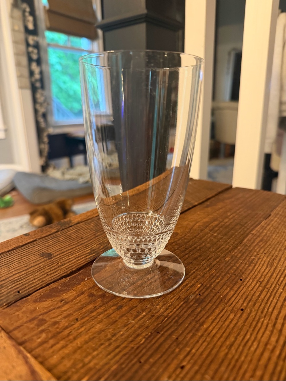 (6) Vintage Duncan & Miller Teardrop Clear Iced Tea Glasses